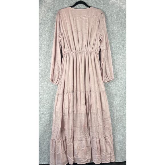 Savanna Jane Tiered Maxi Dress Womens Small Floral Embroidery Cottage Boho NEW - Picture 8 of 16